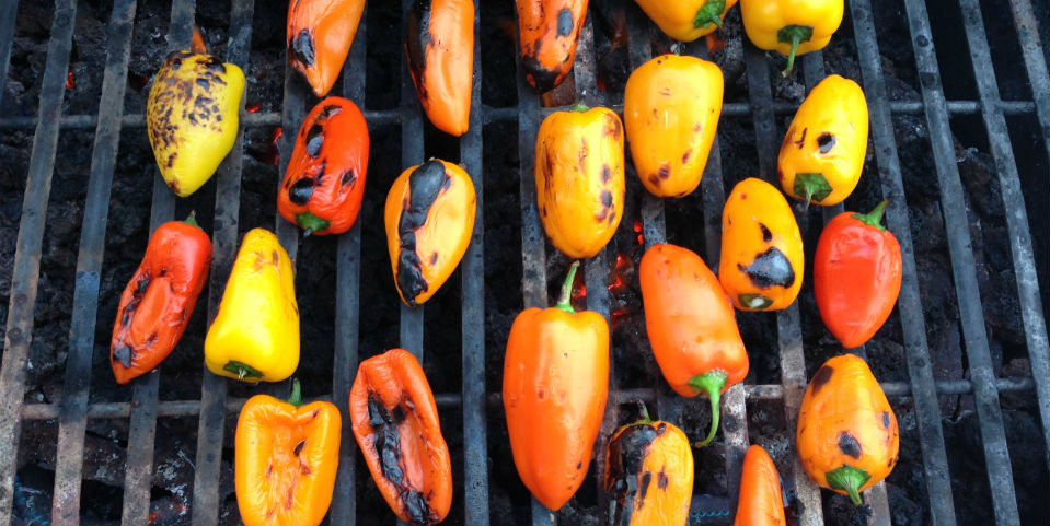 #Receta: Pimientos tiernos asados con soya y limón