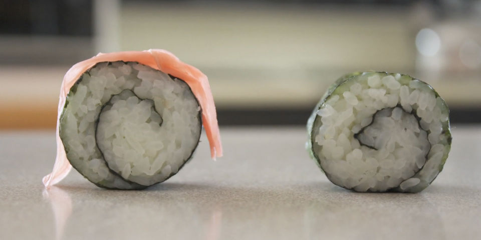 Rollos de amor (rellenos de pescado)