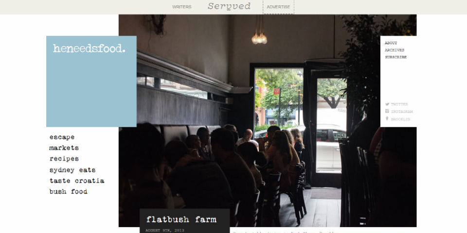 <i>He needs food</i>, el sitio web que te hará salivar