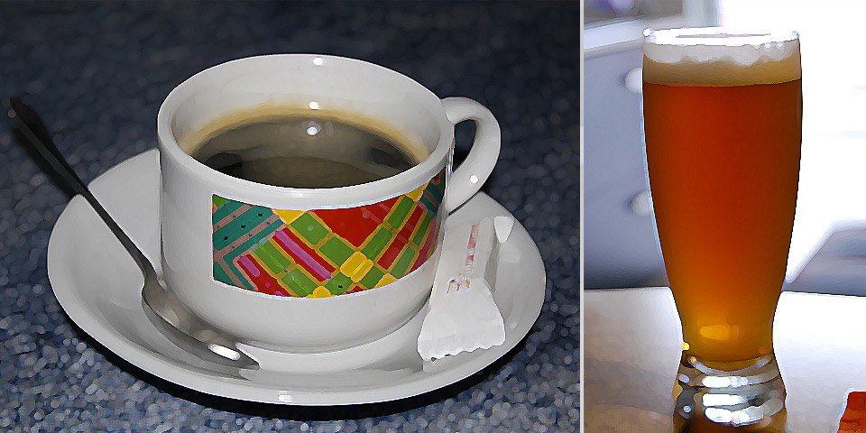 ¿Cerveza, café? ¿Qué es mejor a la hora del trabajo?