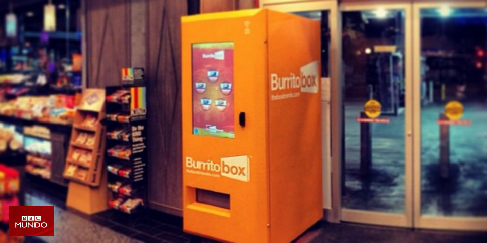 La primera máquina dispensadora de burritos "del mundo"
