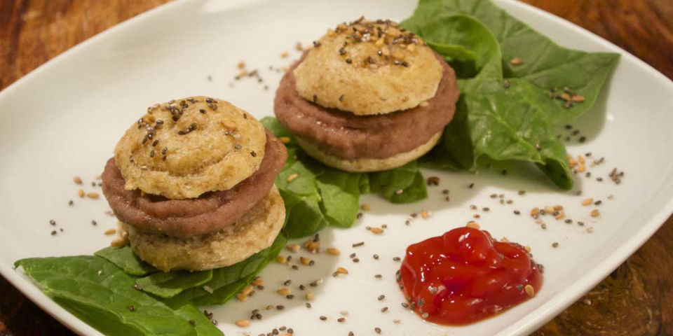 Imprime una hamburguesa con 'Foodini'