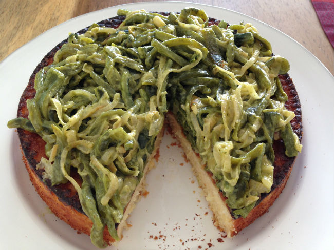 #Receta Pastel de elote con rajas