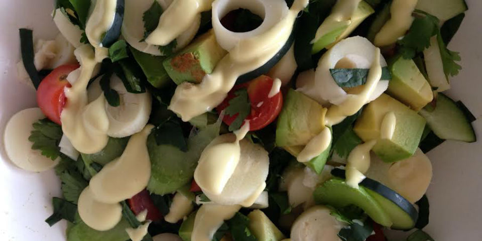 #Receta Ensalada de palmitos y apio