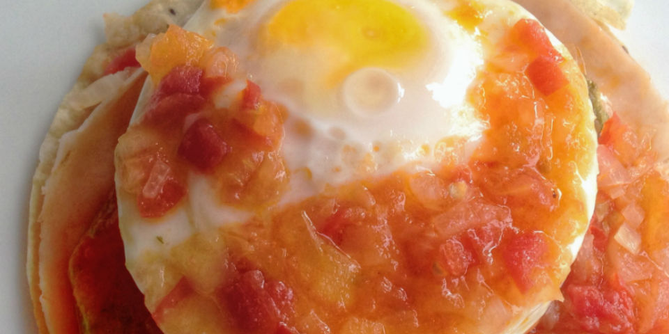 #Receta Huevo pochado azteca