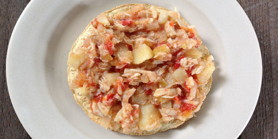#Receta Tostadas de jaiba a la mexicana
