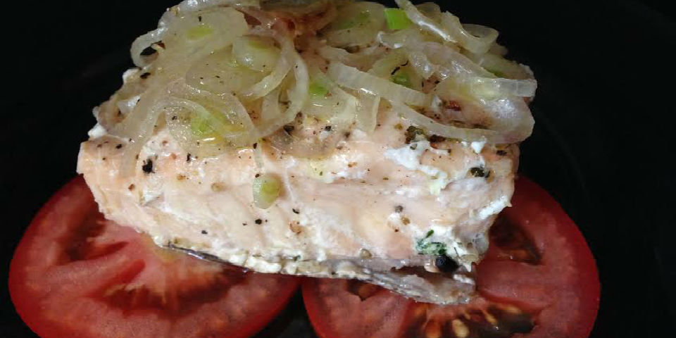 #RECETA Salmón empapelado con echalotes