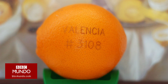 Tatuajes en la fruta para reemplazar etiquetas