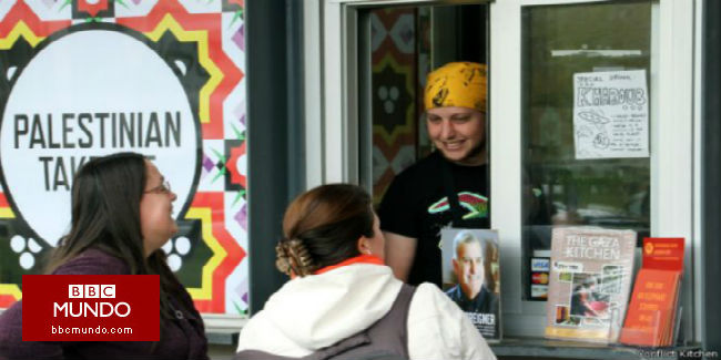 El restaurante amenazado por servir comida palestina