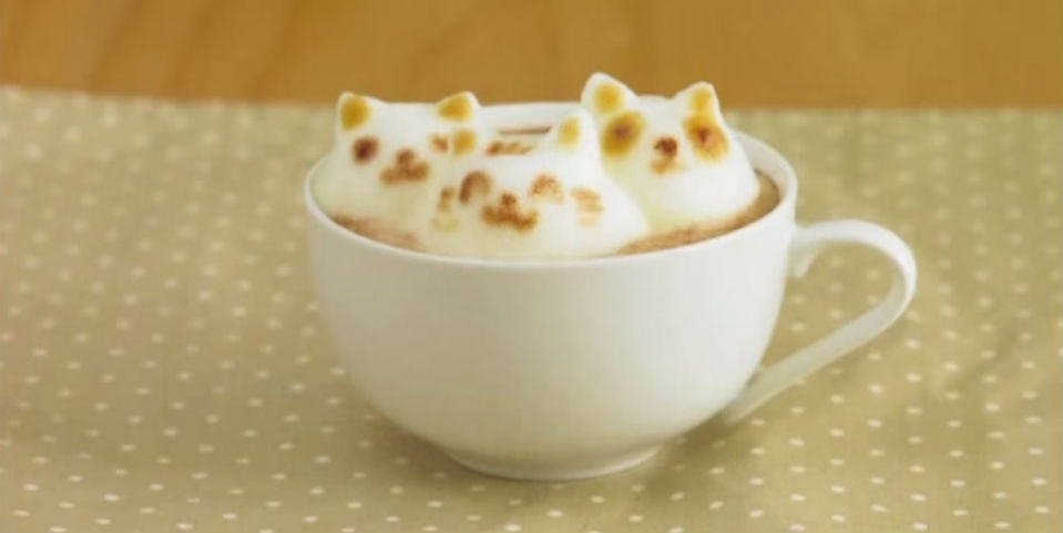 #VIDEO Crea obras de arte 3D en tu café latte