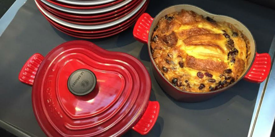 #RECETA Budín de croissant y pera