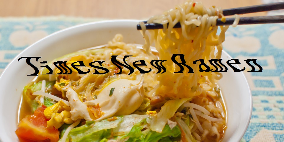 Times New Ramen, una tipografía para chuparse los dedos