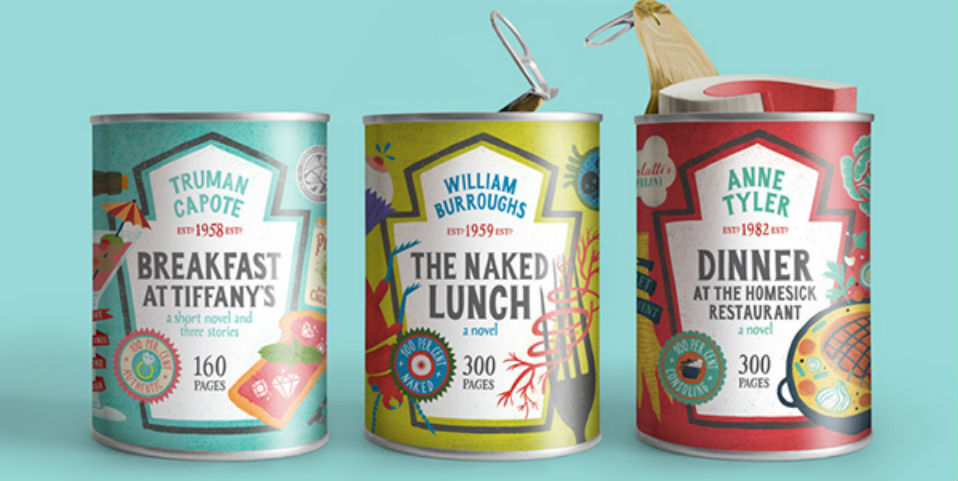 #FOTOGALERÍA Novelas famosas etiquetadas en latas de sopa