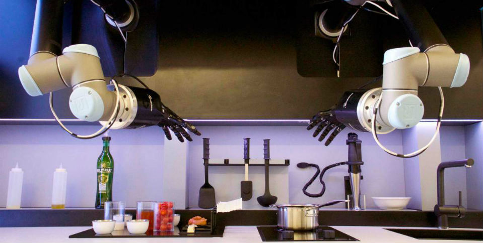 El futuro llegó, un robot chef que puede cocinar la cena