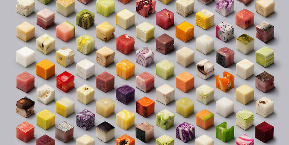 #FOTOGALERIA 98 cubos, una cena cruda para perfeccionistas