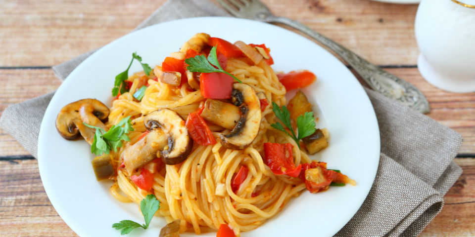 #RECETA Spaghetti con hongos a la cerveza