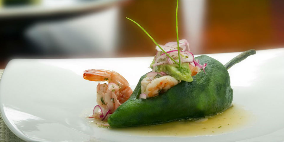 #RECETA Chile relleno de escabeche de camarón