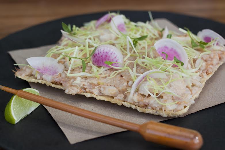 #TradiciónColima La tostada de pozole seco de Manzanillo