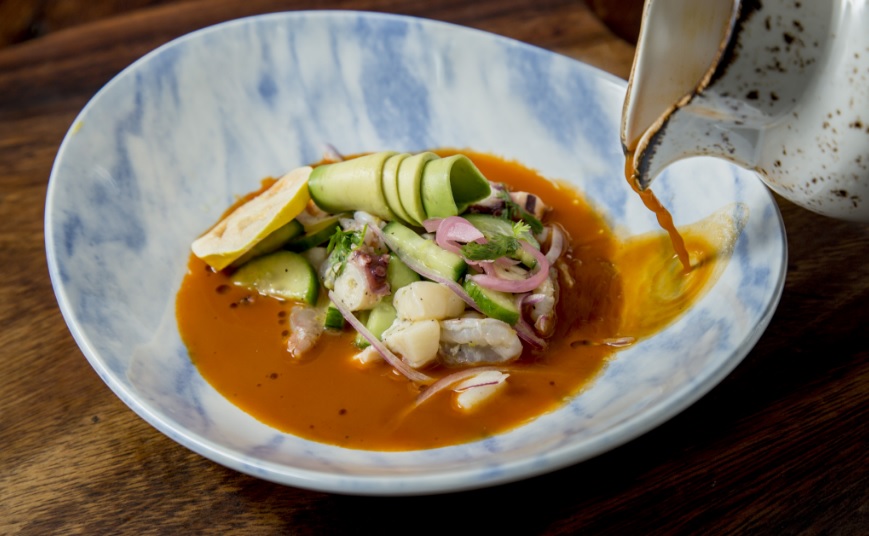 #TradiciónNayarit Fabiana, una mezcla de aguachile y caldo de camarón