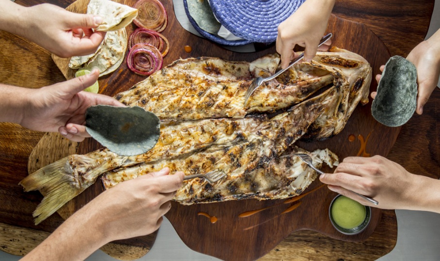 #TradiciónNayarit Pescado zarandeado