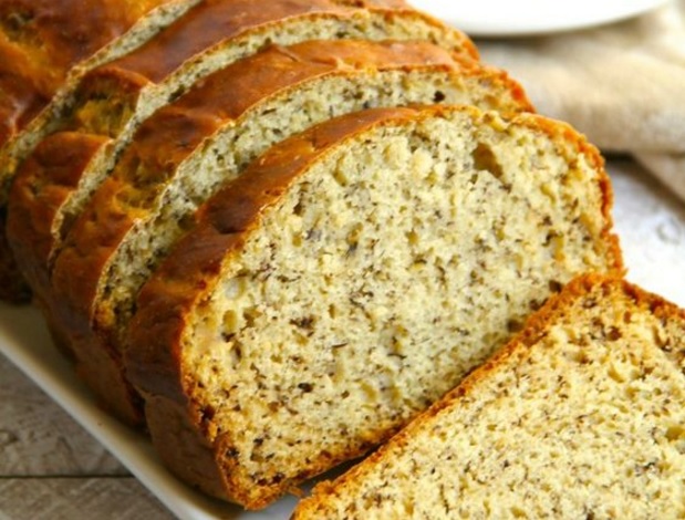 #RECETA Pan de plátano con arándanos y nuez