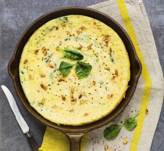 #RecetasLarousse Pastel de espinacas, queso de cabra y piñones