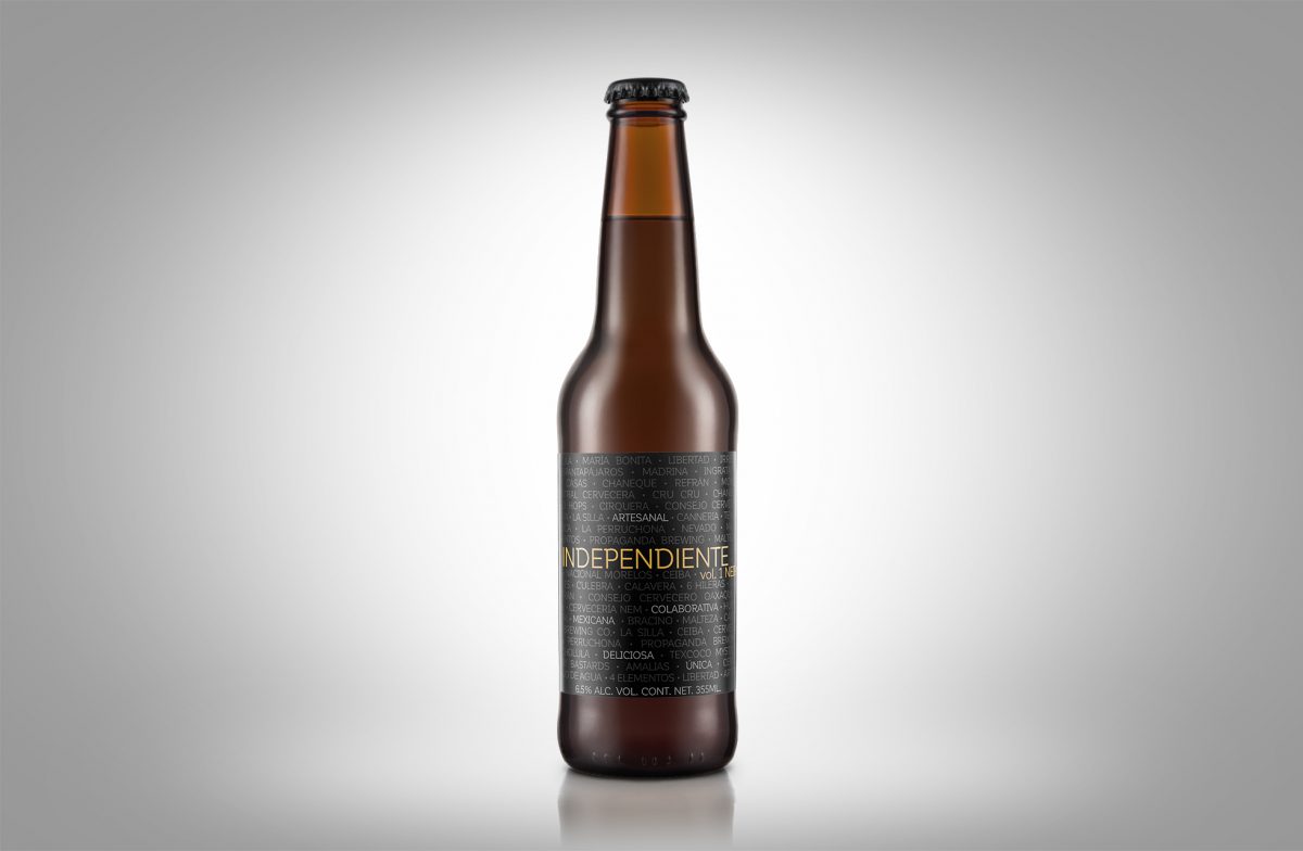 Independiente Vol. 1, una chela creada por 44 cervecerías artesanales de México