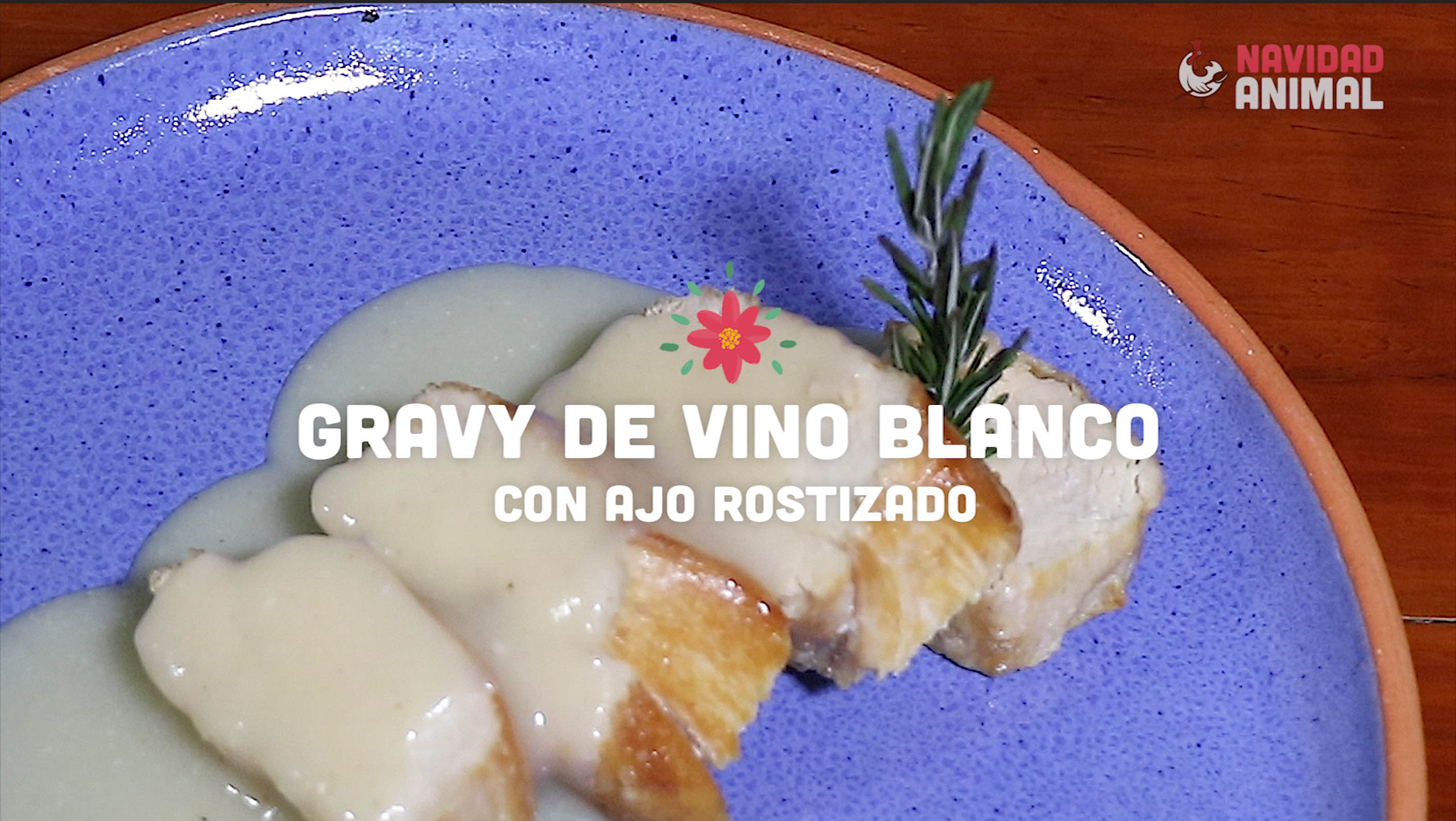 Receta de gravy de vino blanco con ajo rostizado para el pavo