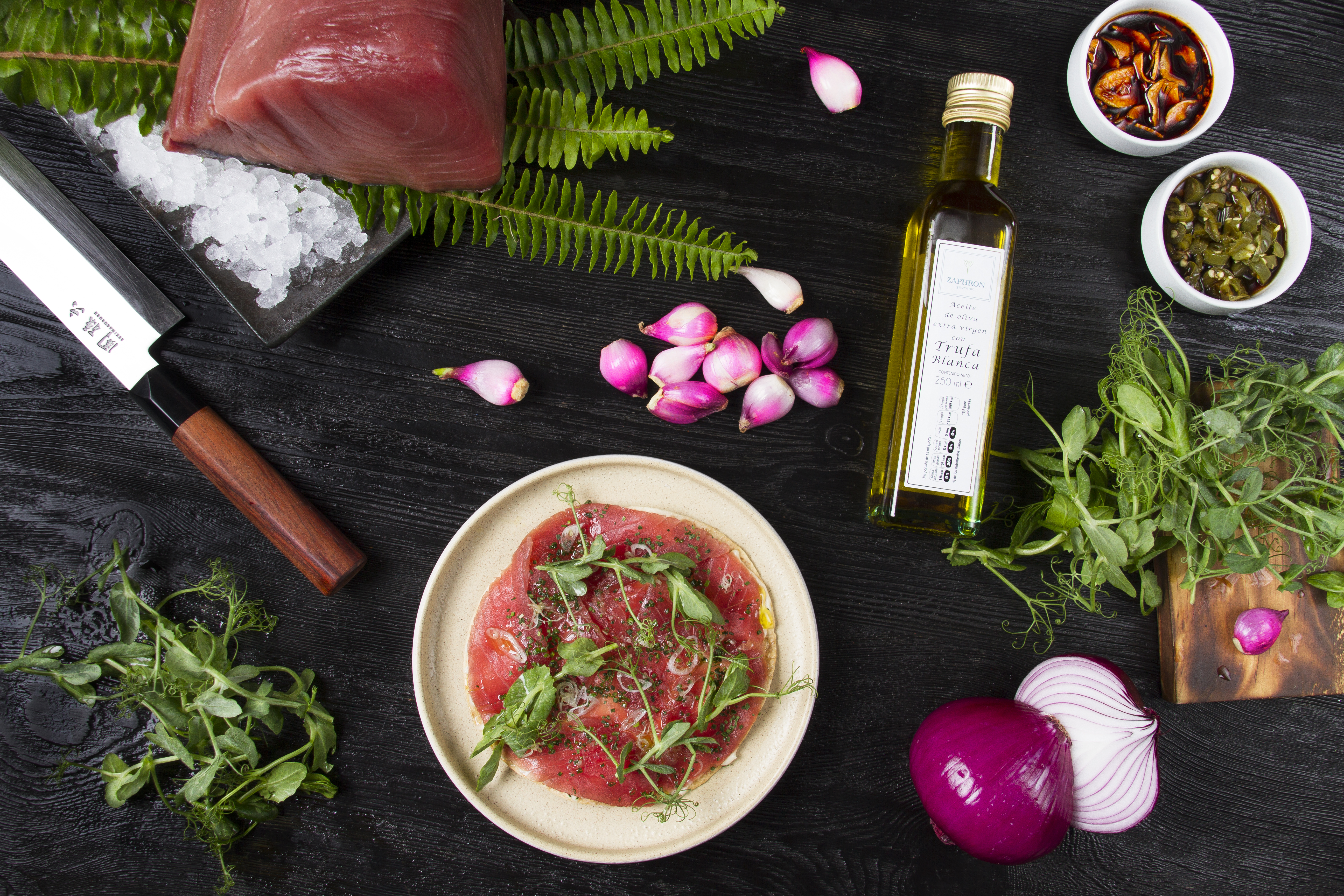 Tuna pizza de Pubbelly