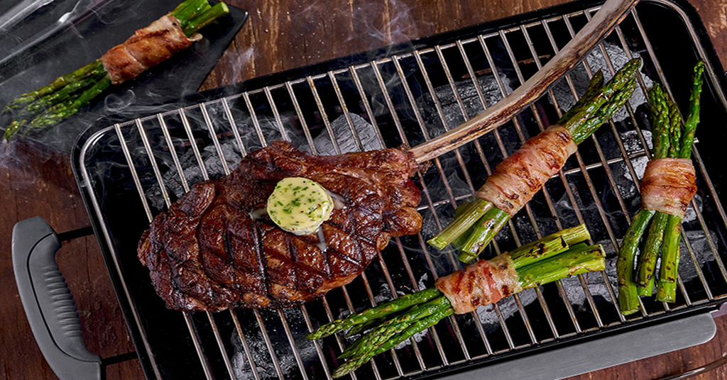 Para el día del padre: ¡Tomahawk con mantequilla de chile serrano!