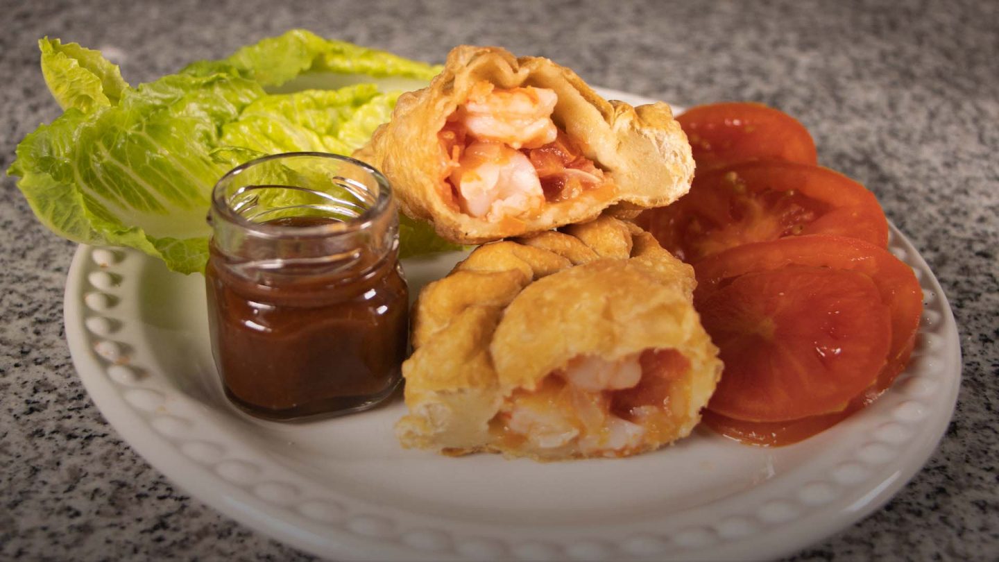 cómo hacer empanadas de camarón
