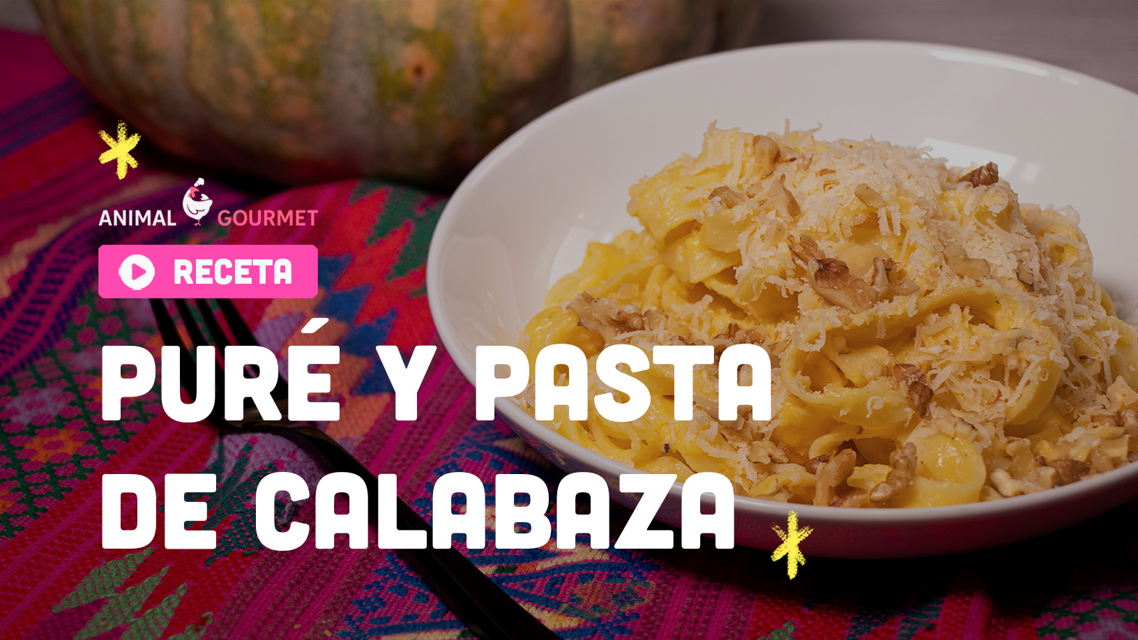 receta de pasta con salsa de calabaza de Castilla