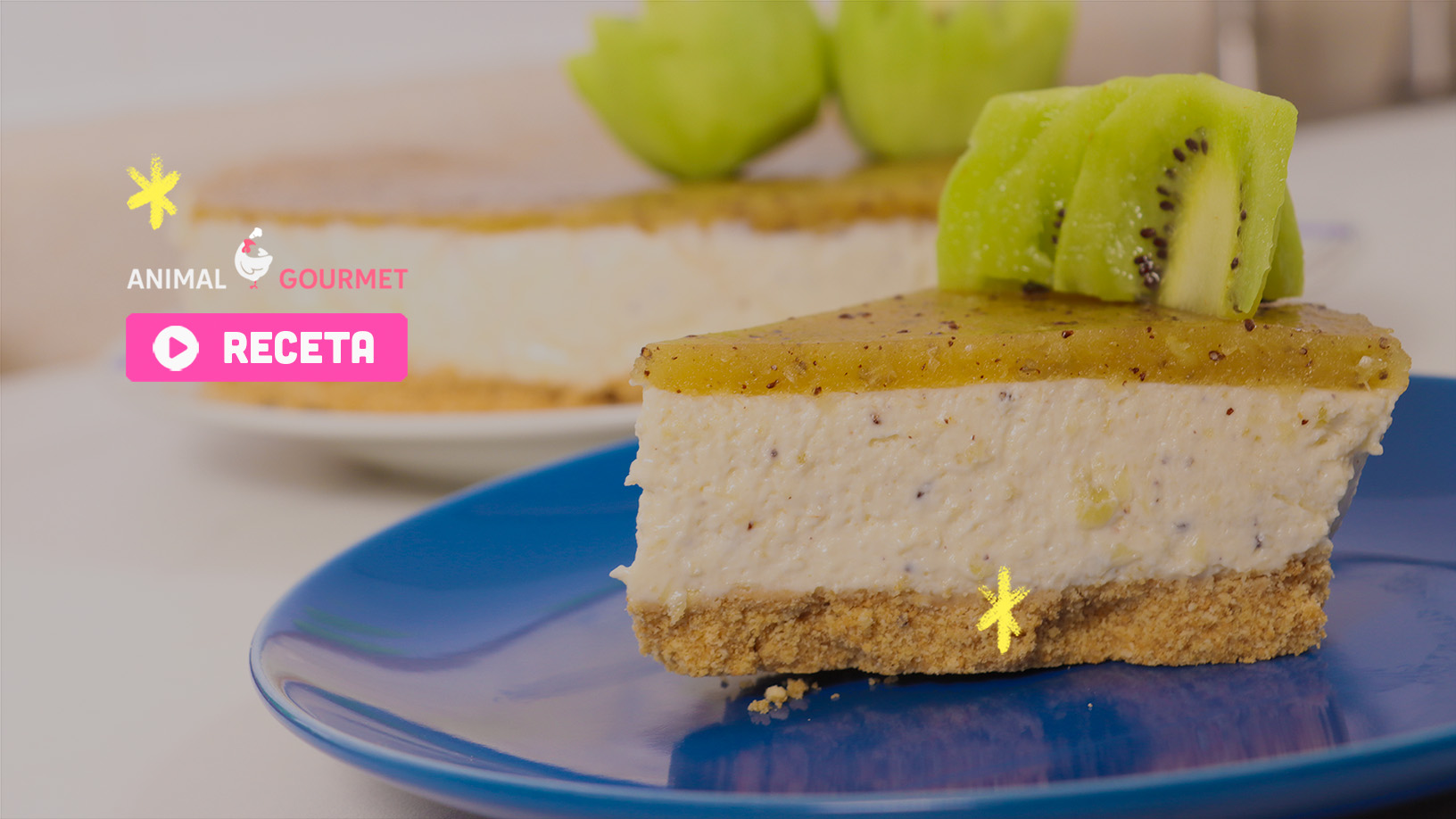 Tarta de Kiwi sin horno