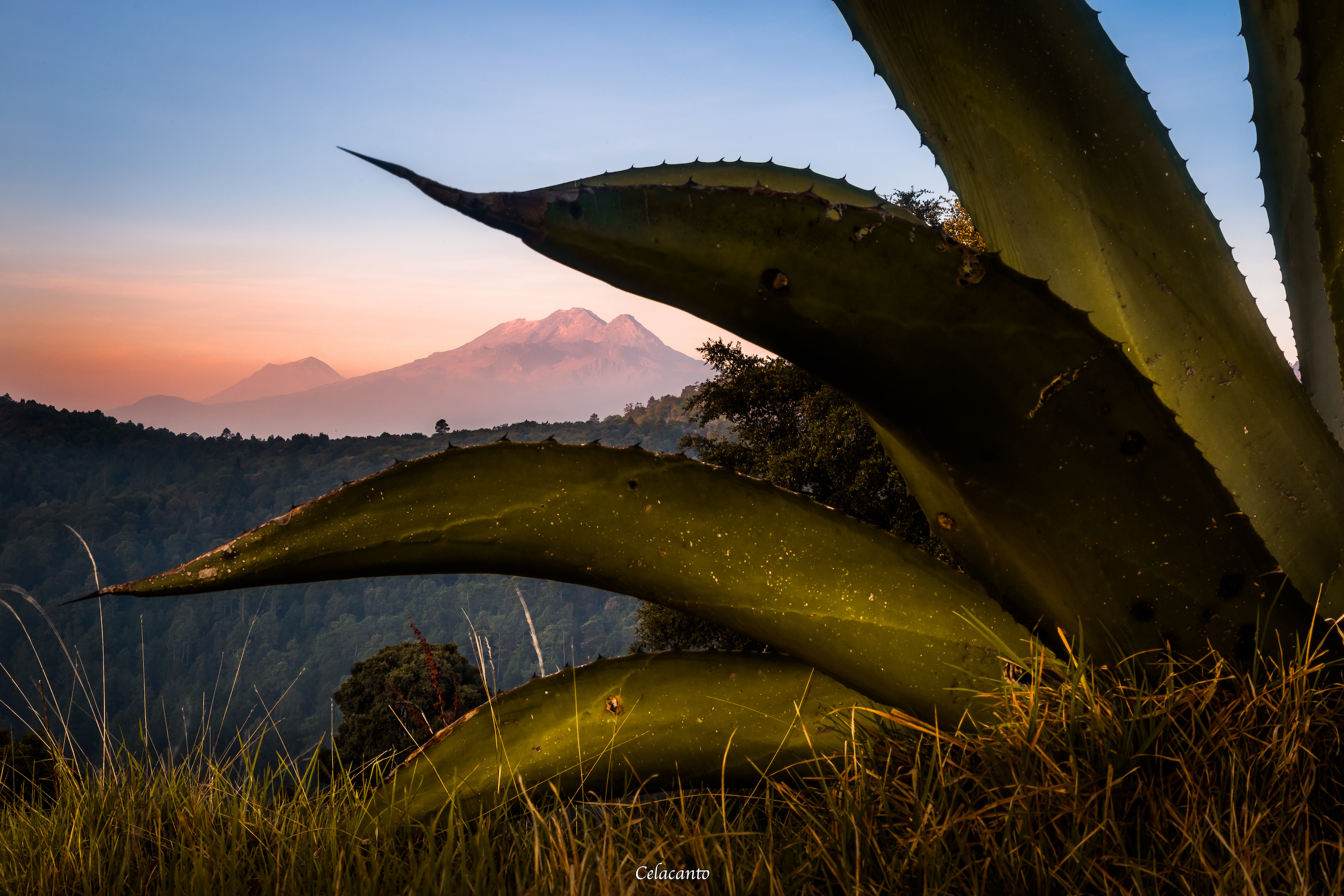Cultivos volcán Popocatepetl