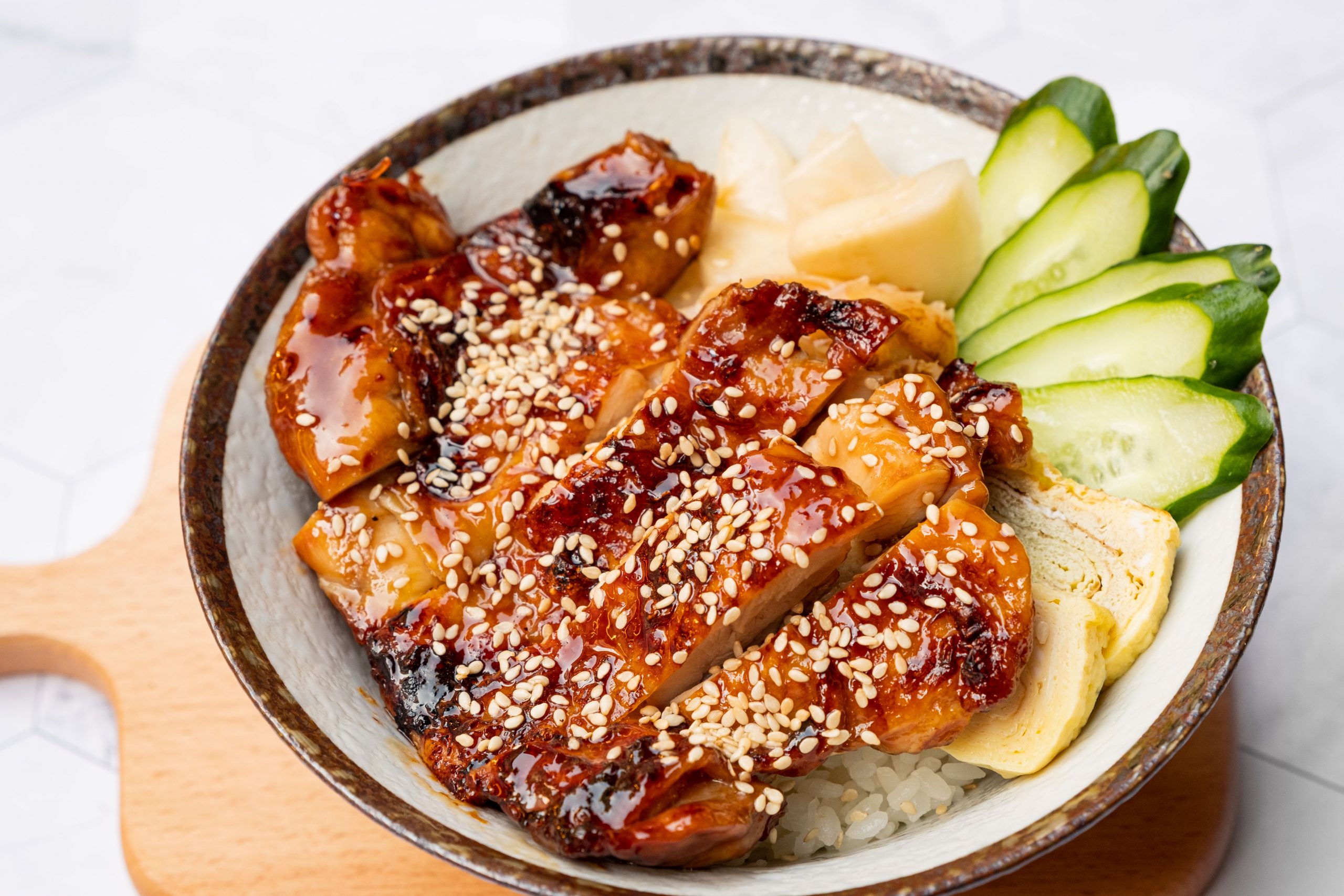 Pollo teriyaki con verduras