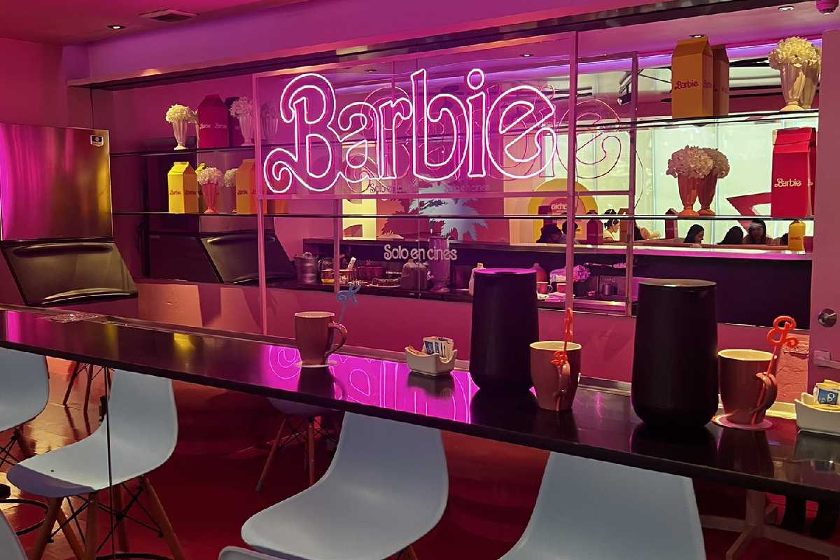 Cafetería de Barbie ubicada en Polanco