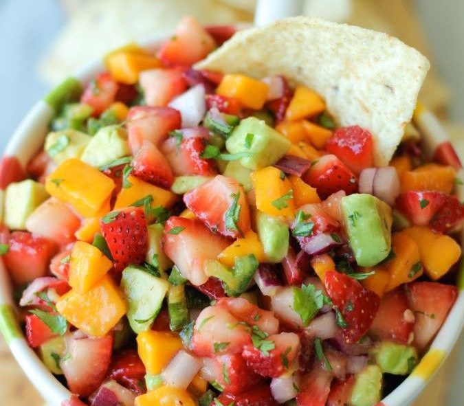 Pico de gallo de frutas