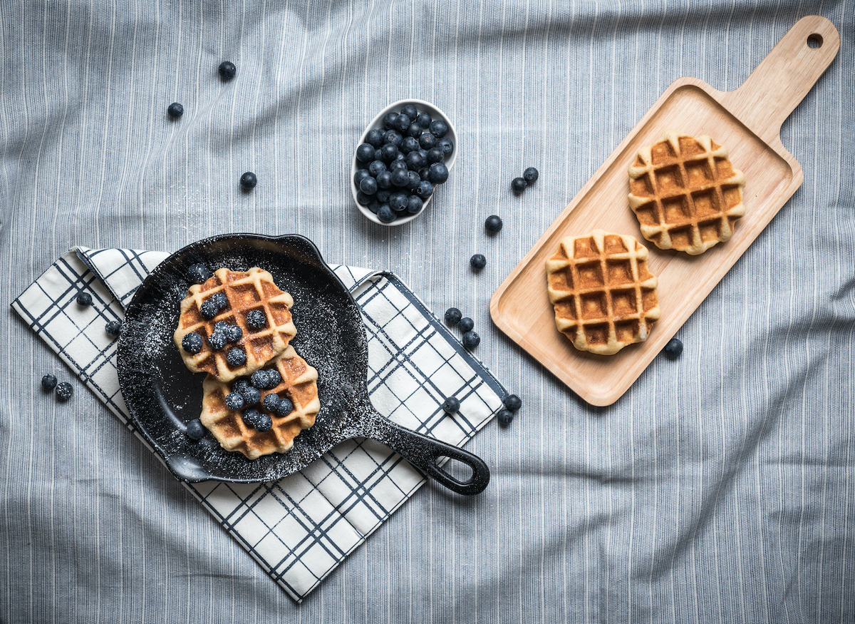 Cómo hacer waffles en sartén y sin wafflera