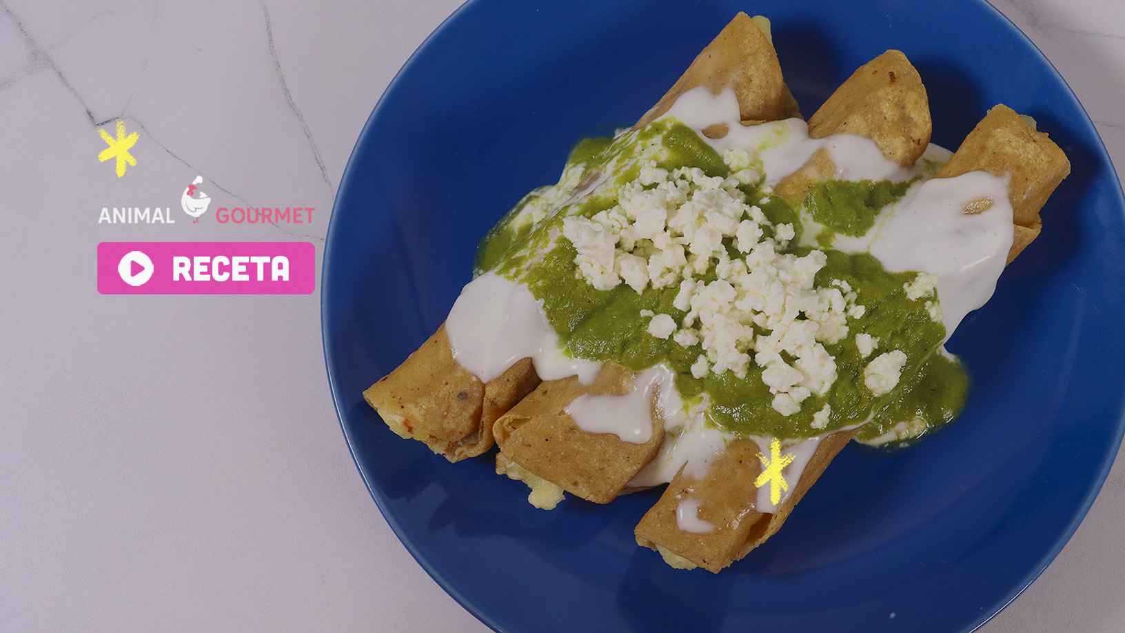 Tacos dorados de papa