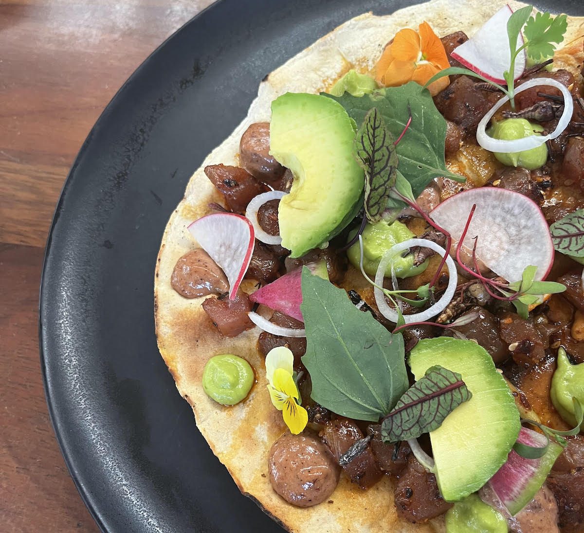 Tlayuda del mar, chef Carlos Gaytán (Mesa de Autor Fisher's House)