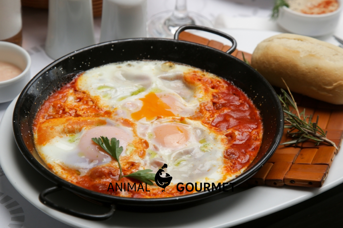 Huevos al plato con chorizo, receta