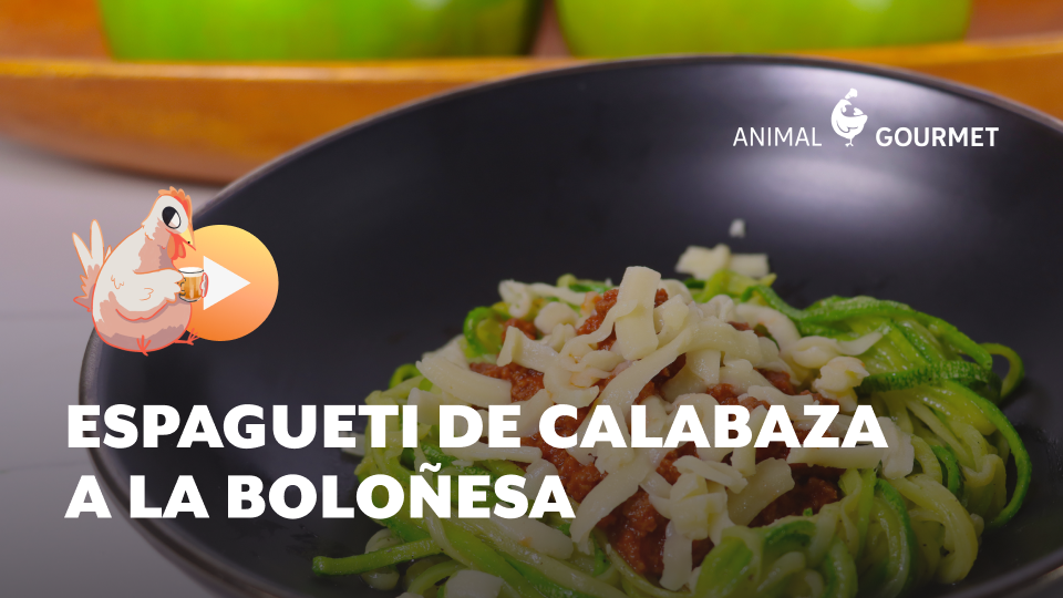 Receta fácil de espagueti de calabaza a la boloñesa