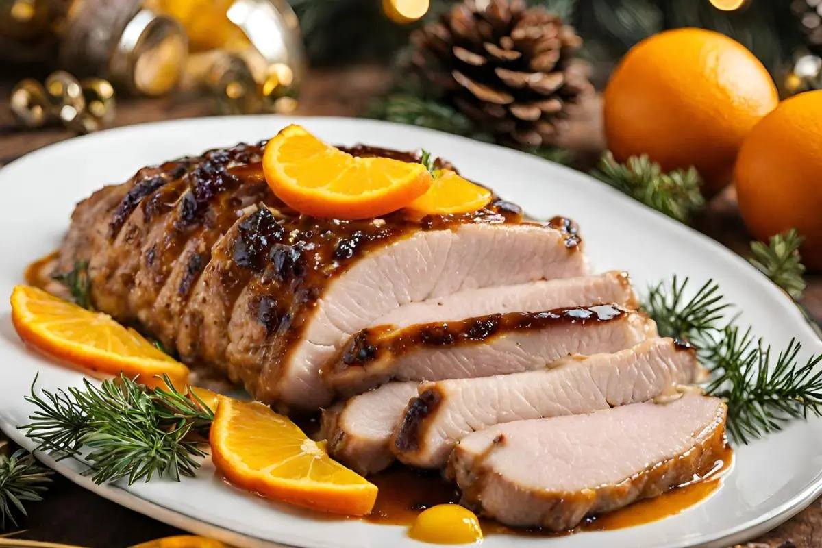 Lomo de cerdo a la naranja. Una receta simple, pero sofisticada para Navidad