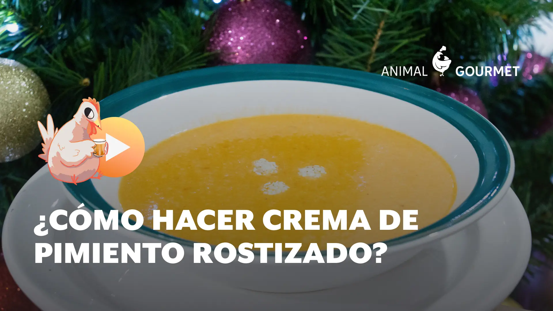Receta: Crema de pimiento rostizado