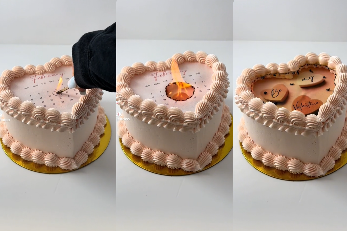 Burnaway Cake: el pastel que se incendia y revela un mensaje secreto, tendencia en TikTok