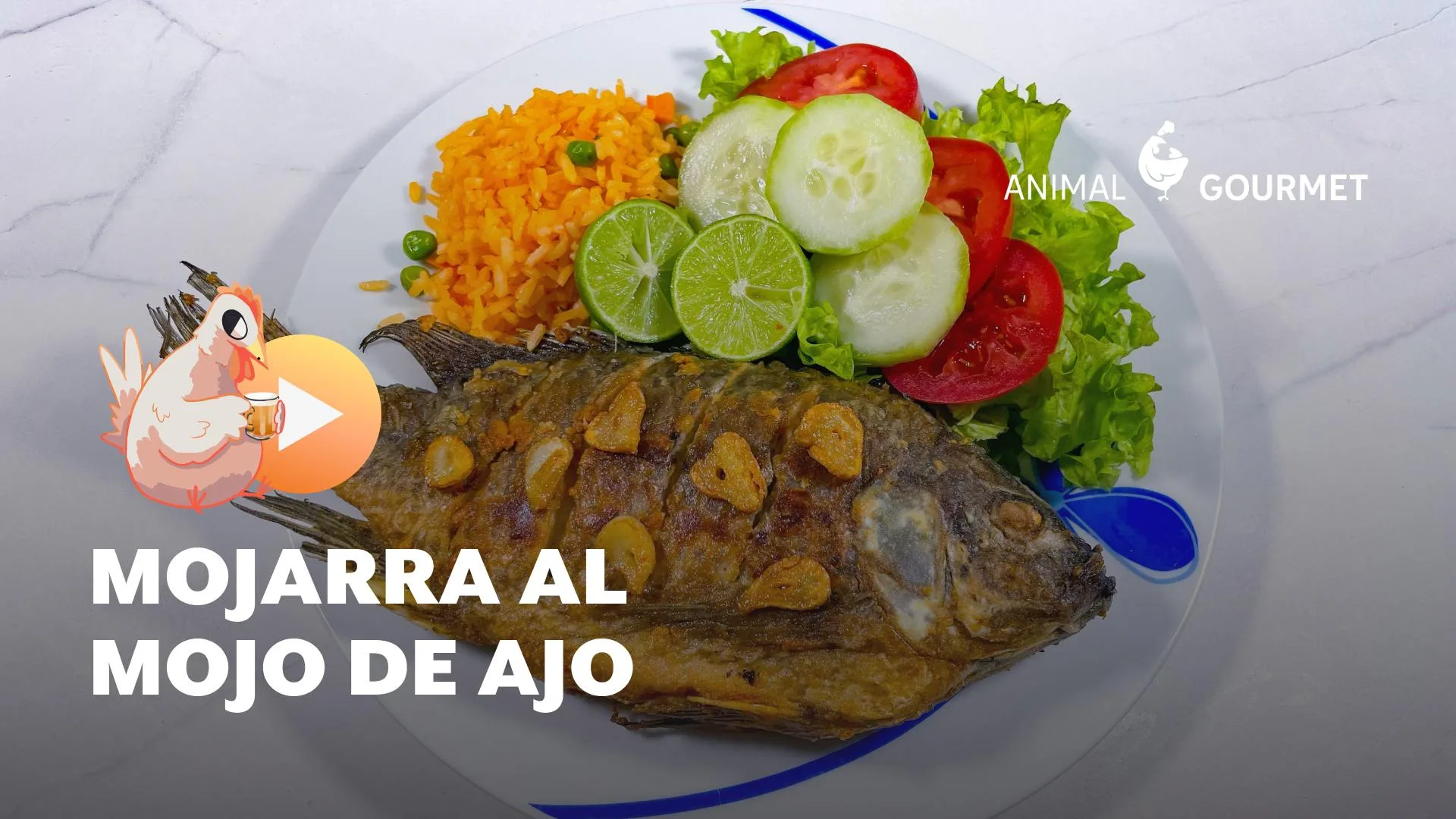 Receta de mojarra frita y crujiente al mojo de ajo