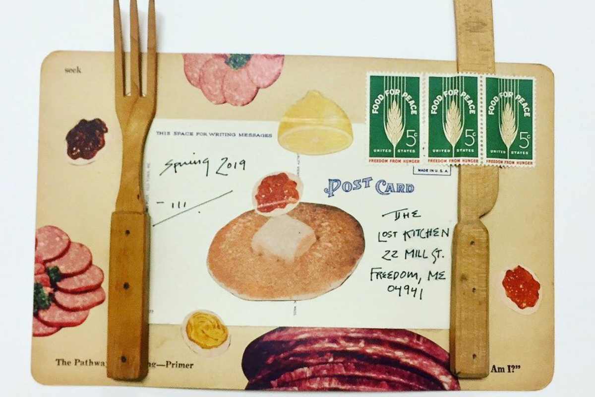 Reservaciones con tarjeta postal en The Lost Kitchen