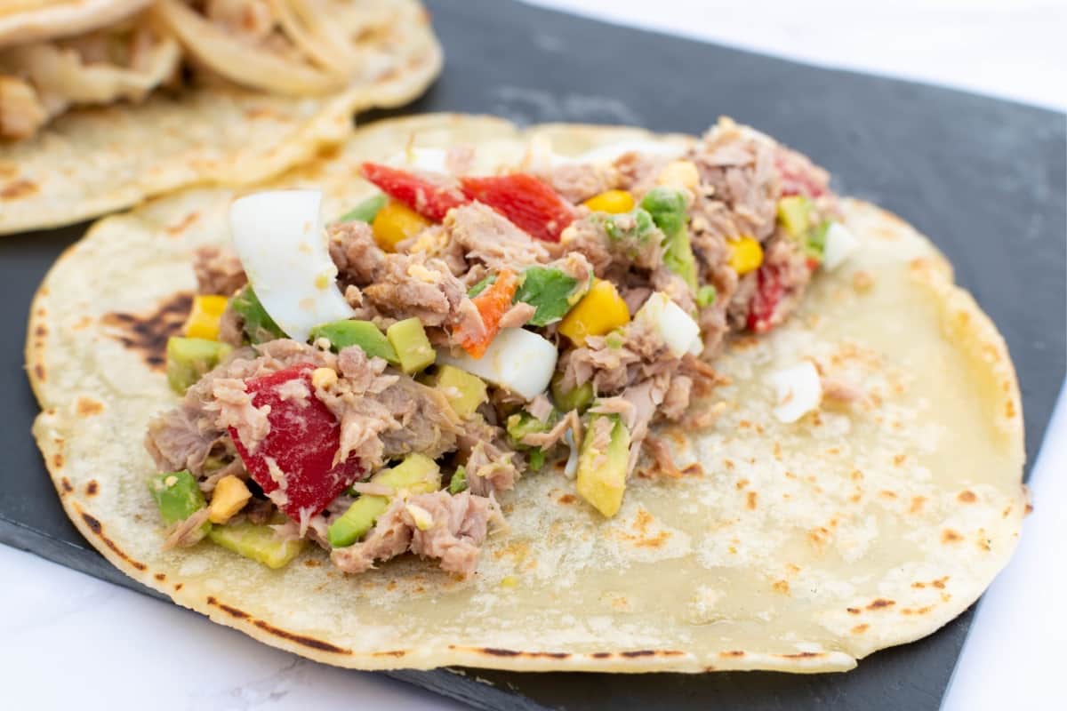Receta de tacos de atún a la mexicana rápida y saludable