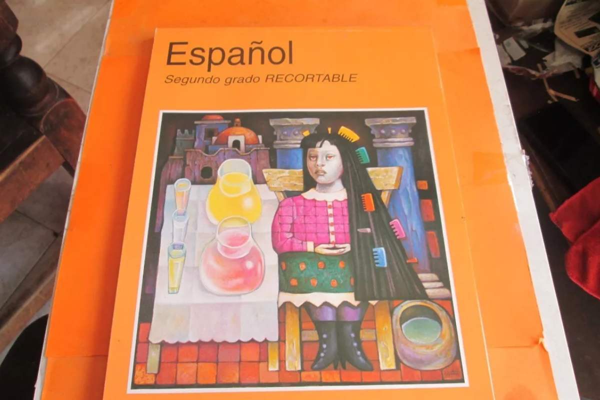 Las Aguas Frescas: Pintura de Camarena que ilustró el libro de Español