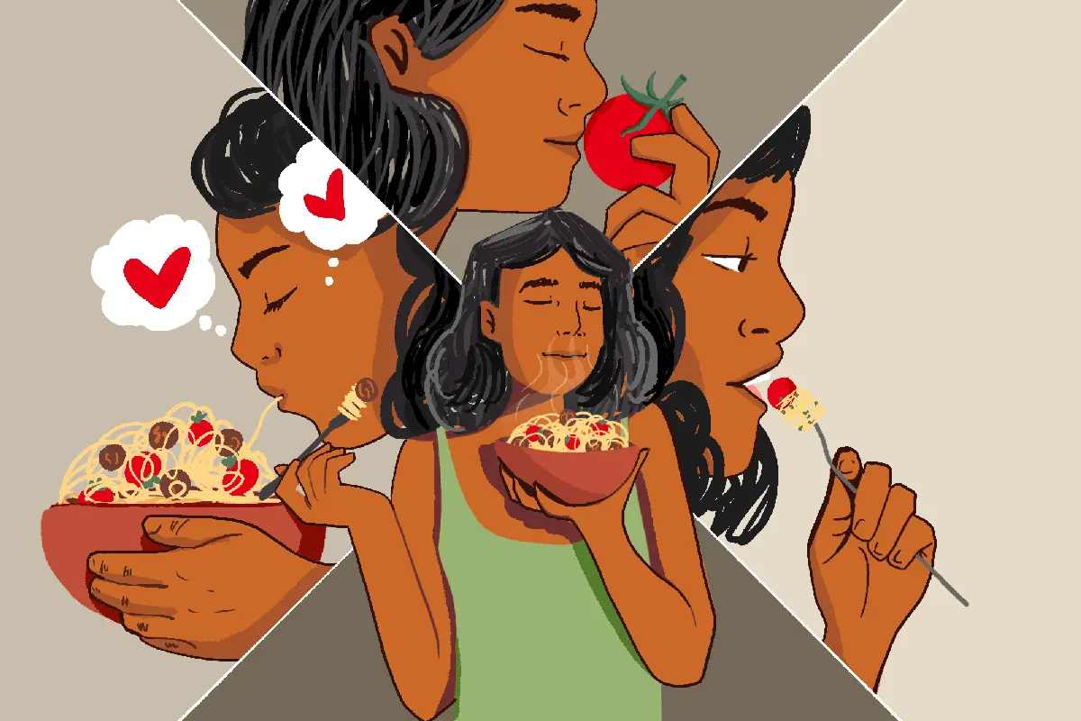 Alimentación consciente o mindful eating: las ventajas de comer con atención plena